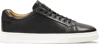 Kazar Zwarte sneakers op een witte zool - Heren - Sneakers - Zwart - 44 EU - Leer - Schoenen