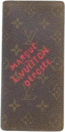 Louis Vuitton Pre-owned Wallets, male, Brown, Size: ONE SIZE Pre-owned Vintage Long Wallet (bi-fold)