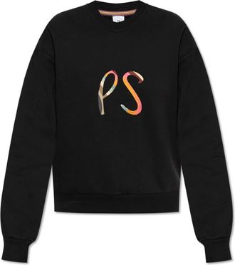 Paul Smith Sweatshirt met logo - Dames - Sweatshirts - Zwart - XS - Katoen - Hoodies & sweatvesten