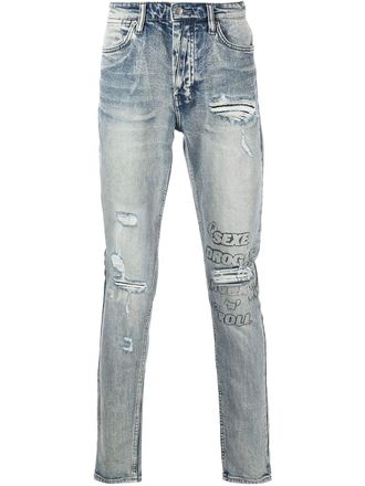 Ksubi slim-fit denim jeans - men - Cotton - 38 - Blue