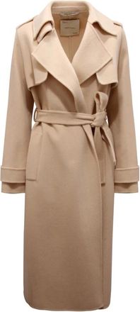 Emma & Gaia Dames, Mantels, Beige, Maat: XS