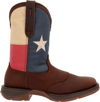 Durango Texas Flag Western Boot in Dark Brown And Texas Flag at Nordstrom, Size 11.5