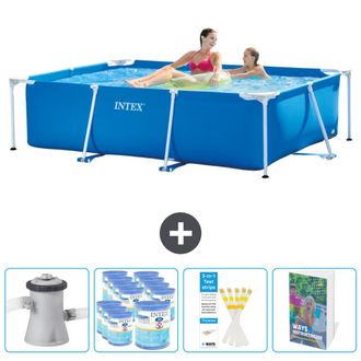 Intex Piscina Con Estructura Rectangular - 220x150x60 Cm - 7-piezas Scb123