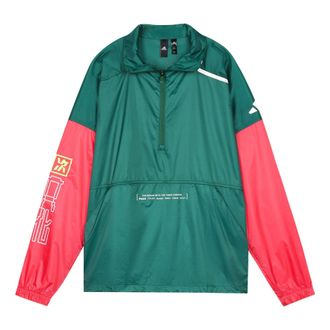 adidas Mens adidas JKT Trans Casual Sports Jacket Forest Green FT2847