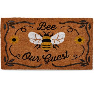 Tag Bee Our Guest Coir Rubber Doormat Multi Coir Everyday in Brown at Nordstrom, Size Medium