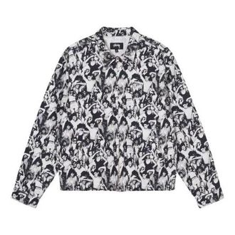 St&uuml;ssy Beach Mob Bing Jacket Black White 115651