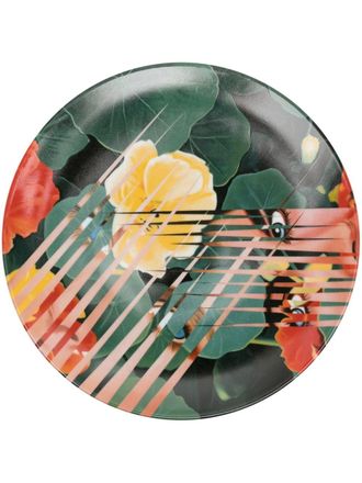 Ligne Blanche Paris Rosenquist Nasturtium Salad plate - unisex - Bone China - One Size - Green