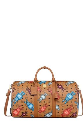MCM X-Large Ottomar Weekender Bag in Rabot Visetos in Cognac at Nordstrom