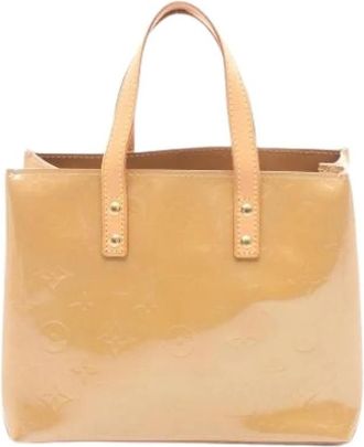Louis Vuitton Pre-owned Handbag - Dames - Vintage Handtas - Beige - ONE Size - Leer - Vintage
