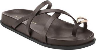 Marc Fisher Braidey Slide Sandal in Dark Brown at Nordstrom, Size 6.5
