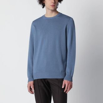 Drumohr Powder blue cotton sweater