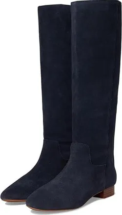 Madewell The Dari Tall Boot in Suede Womens Boots Deep Indigo : 10.5 M