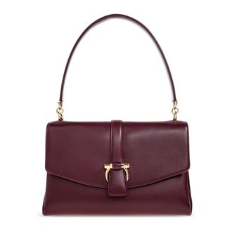 Ferragamo Dames, Tassen, Paars, Maat: ONE Size Leer