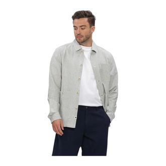 Anerkjendt Jassen, Heren, Veelkleurig, L, Katoen, Akodin Stripe Overshirt