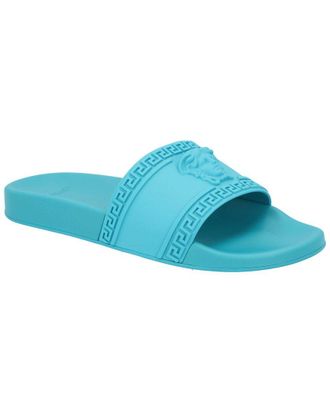 Versace Mens Rubber Palazzo Medusa Pool Slide (Authentic Pre-Loved)