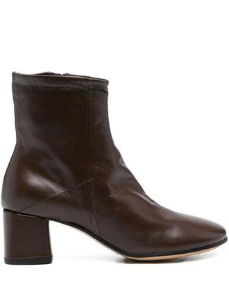 Pomme D'Or Stivaletti con tacco largo 65mm - Marrone