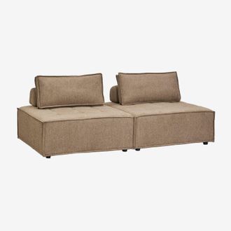 Sklum Sof&aacute; Modular De 2 Piezas En Tela Vermont Sklum