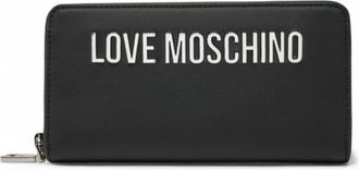 Love Moschino Bold Love Portemonnee met Rits - Dames - Portefeuilles - Zwart - ONE Size - Accessoires