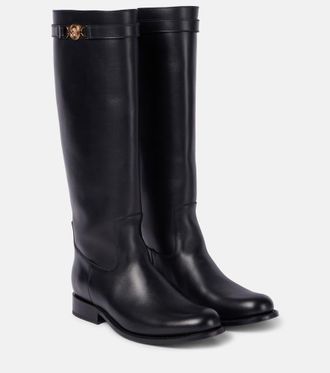 Women's Versace Leather Boots - up to −82% | Stylight