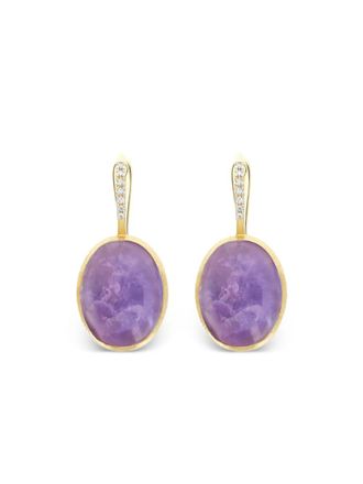 Nanis 18K gold diamond earrings - women - Diamond/18kt Gold - L - Purple