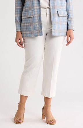 Liverpool L.A. Welt Pocket Crop Pants in Whipped Cream at Nordstrom, Size 14W