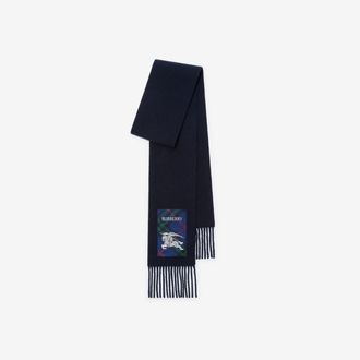 Burberry Check Label Cashmere Scarf