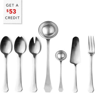 Mepra Moretto Ice 7Pc Serving Set With $53 Credit