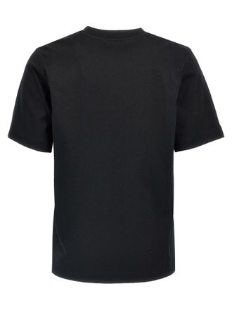Burberry Logo-Embroidered T-Shirt - Black
