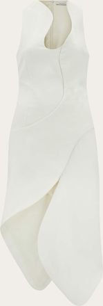 Ferragamo Donna Abito sagomato asimmetrico Bianco