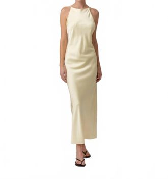Line & Dot Emel Maxi Dress In Light Yellow