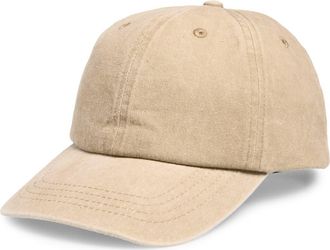 Nordstrom Rack Stonewash Cotton Dad Cap in Khaki at Nordstrom Rack