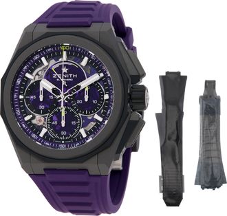 Zenith Defy Extreme Ultraviolet Chronograph Automatic Purple Dial Mens Watch 97.9100.9004/80.I209