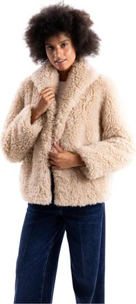 Marella Mllcosetta Jas - Dames - Jassen - Beige - XS - Katoen - Jassen