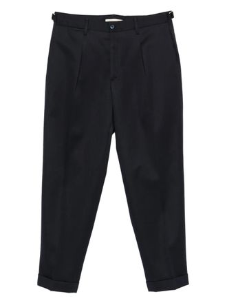 BRIGLIA 1949 pleated trousers - men - Virgin Wool/Cotton - 54 - Blue