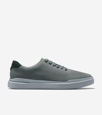 Cole Haan Mens GrandPr&oslash; Rally Laser Cut Sneakers - Grey Size 11.5