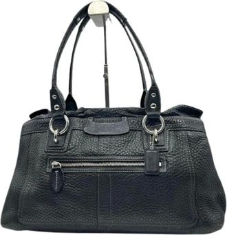 Coach Pre-owned Handbags, female, Black, Size: ONE SIZE Pre-owned Leather Shoulder Bag
