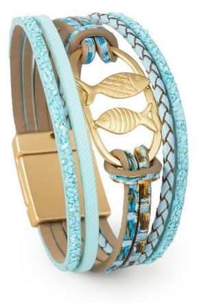 Saachi Fish Multistrand Bracelet in Turquoise at Nordstrom Rack