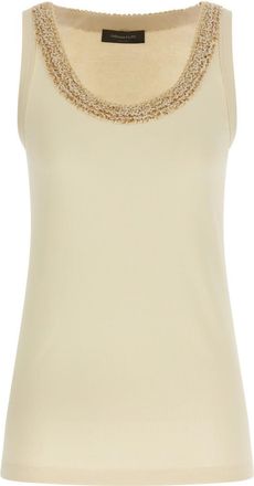 Fabiana Filippi Beige Tweed insert top
