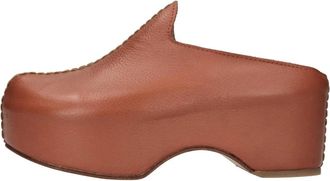Maliparmi Leren Klomp - Dames - Klompen - Bruin - 41 EU - Leer - Schoenen