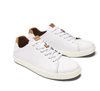 Olukai MenS Lae Ahi Li ili Sneakers In White/white