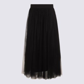 Fabiana Filippi Black Maxi Skirt