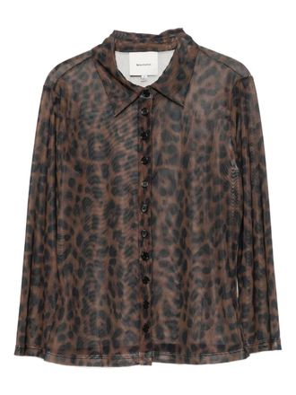 Reformation Margaret top - women - Spandex/Elastane/Polyester - S - Brown