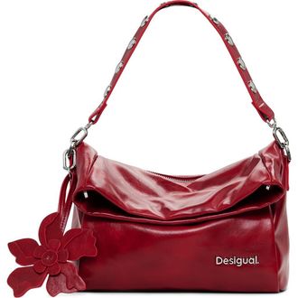 Desigual Faux Leather Shoulder Bag in Red at Nordstrom
