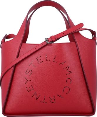 Stella McCartney Red Logo Large Tote
