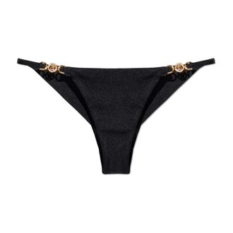 Versace Bikini Broekje - Dames - Bikinis - Zwart - L - Polyester - Badmode