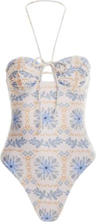 Agua Bendita Costume da bagno a fiori - Toni neutri