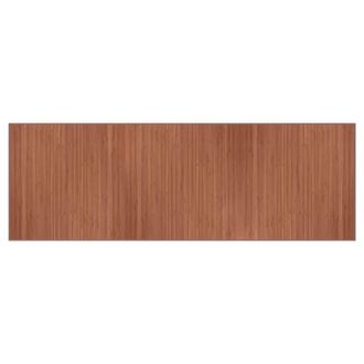 vidaXL Tappeto Rettangolare Marrone 100x300 Cm In Bamb&ugrave; - Vidaxl
