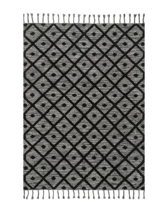 nuLOOM Nuloom Hand Loomed Trellis Tassel Jinny Rug Wool-Blend Rug