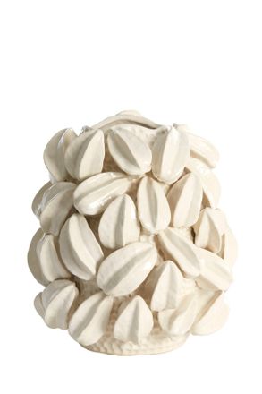 Light & Living Light&living - Vaso In Ceramica Crema Carambola Di 32x31.5x36.5