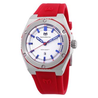 Technomarine Coral Quartz Silver Dial Ladies Watch TM-416051